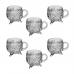 Jogo com 6 Xícaras Prima para Café em Cristal 135ml
