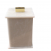 Porta Cotonete/Algodão Elegance Travertino em Acrílico 12cm 
