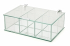 Caixa Organizadora em Vidro com Fundo Espelhado 22x30x12cm